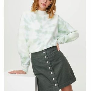 Aritzia Green Tie-Dye Sweatshirt